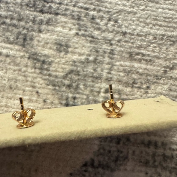 Sydney Evan Starburst Diamond Stud Earrings 14k Rose Gold Pair - Picture 4 of 7